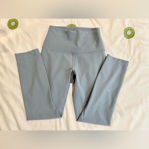 lululemon | Wunder Train Contour Fit High-Rise Crop 23", Chambray, Size 4